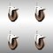 Service Caster 5 Inch 316SS High Temp Glass Filled Nylon 3/8 Inch Stem Caster Set Lock Brake SCC-SS316TSTTL20S514-GFNSHT-381615-4 - alternate 2